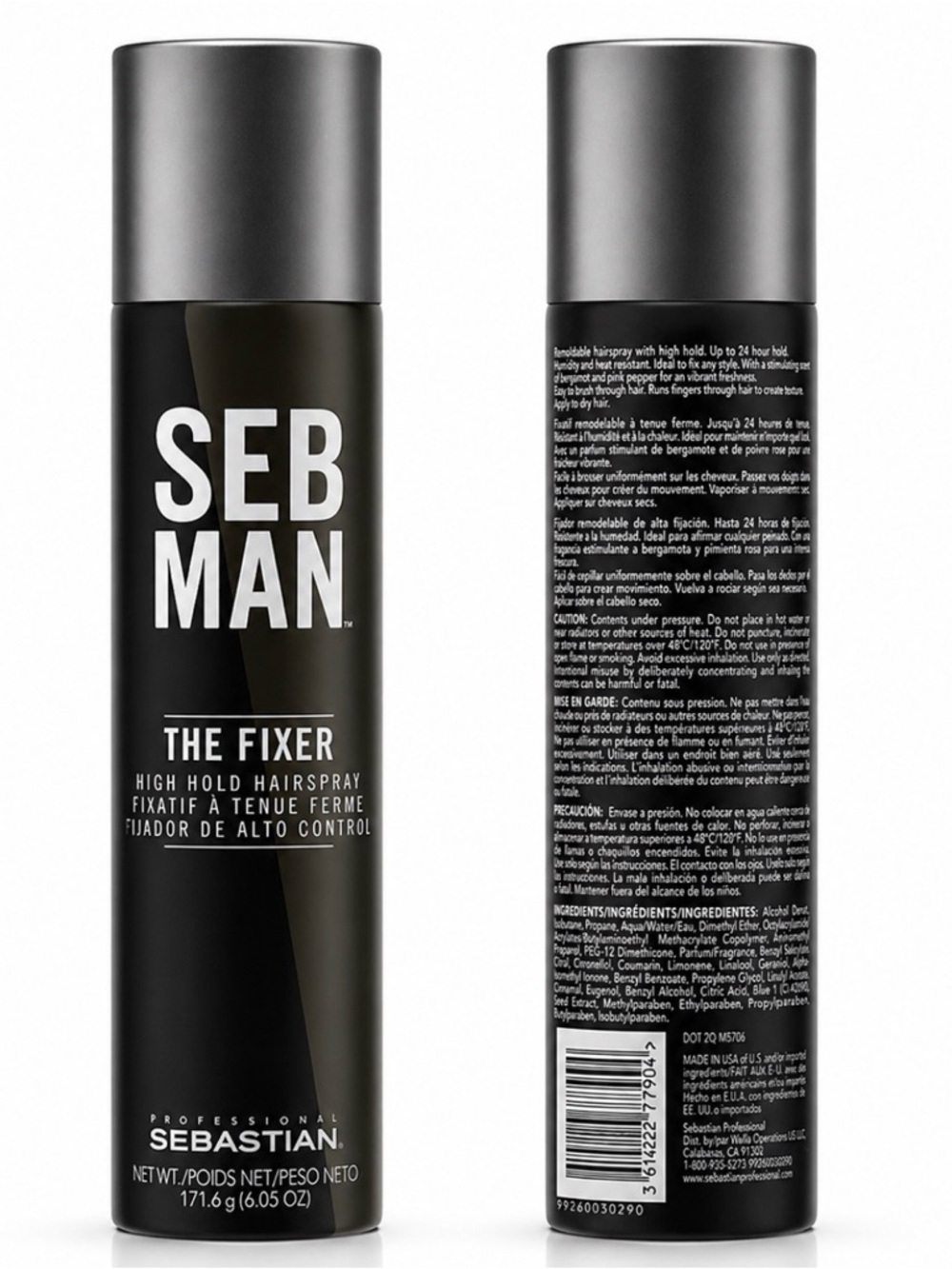 Sebastian Professional SEB MAN The Fixer High Hold Hairspray 6.05 oz NEW